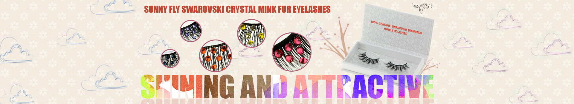 Swarovski Crystal Mink Fur Eyelashes MS11